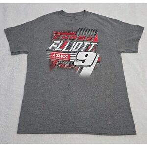 Chase Elliott #9 AShoc Energy Gray Men's T-shirt Size Large